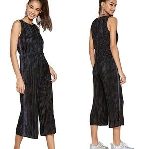 Black Jumpsuit with rainbow stripes sides